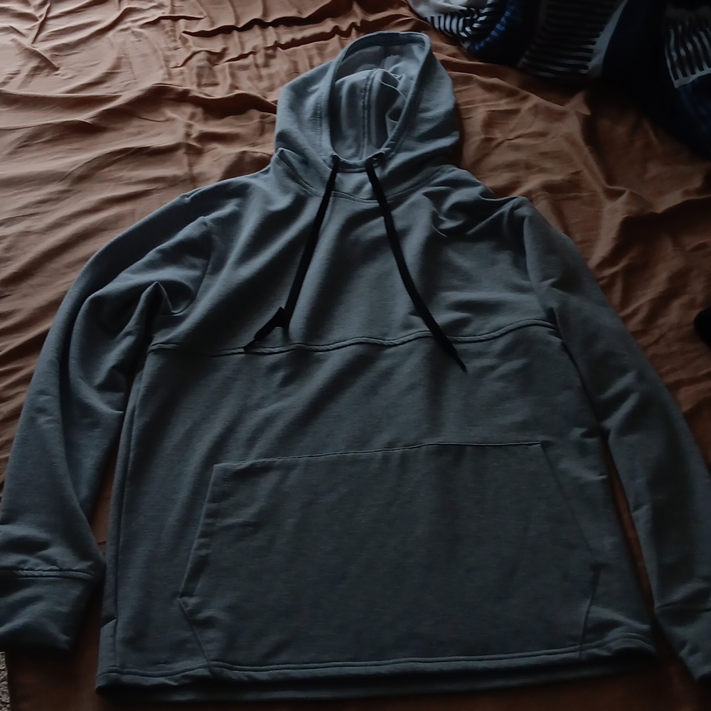 Men's Medium Balance Collection Gray and White Hoodie Brand New with Tags